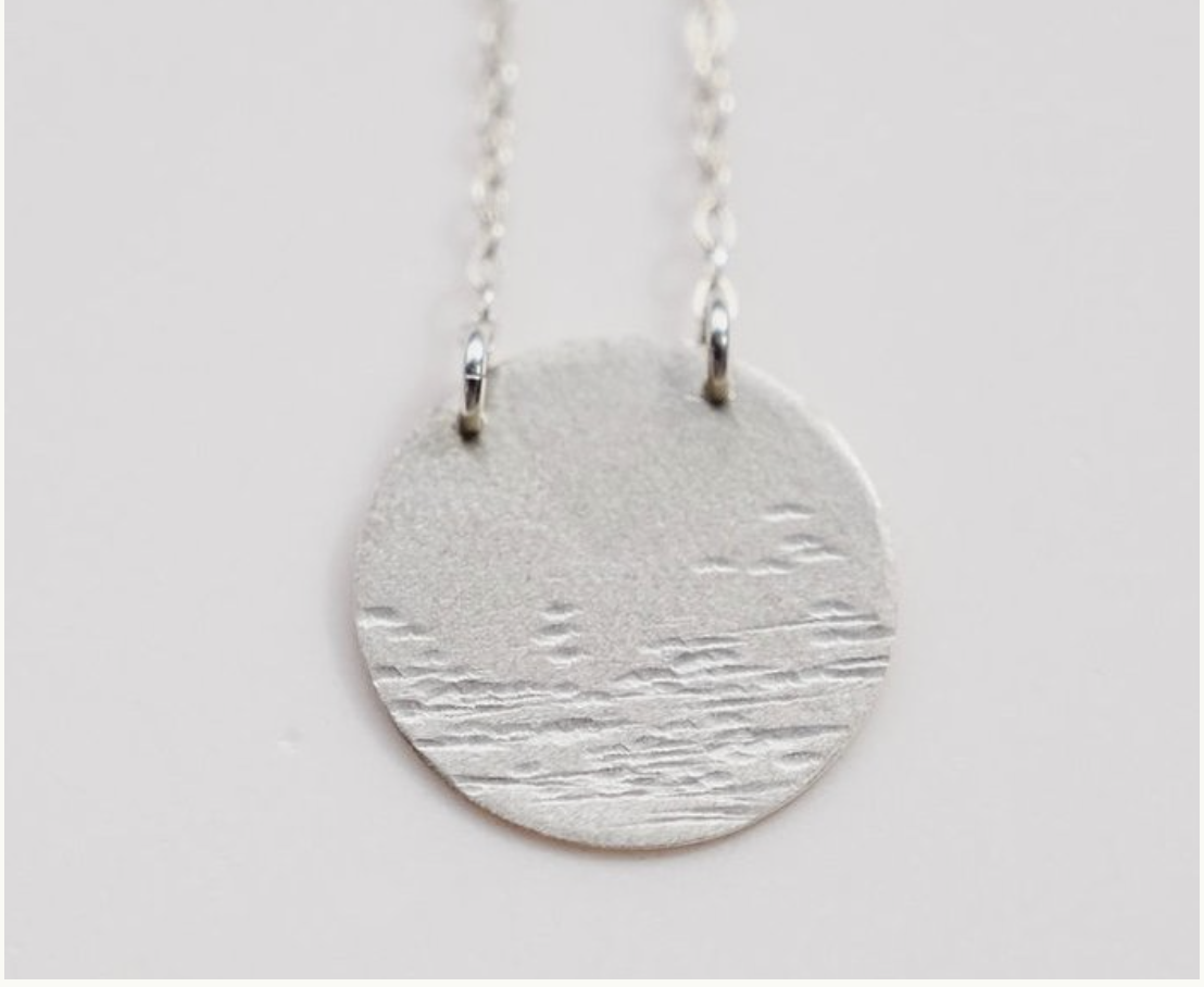 FULL MOON SILVER NECKLACE, DEVI ARTS COLLECTIVE | The Nickel Refillery